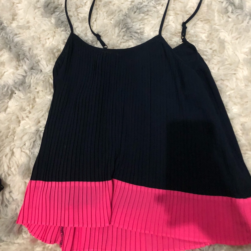 Swing Cami with bright pink stripe